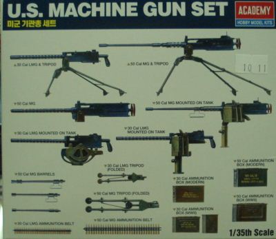 AC1384 1/35 U.S. MACHINE GUN SET