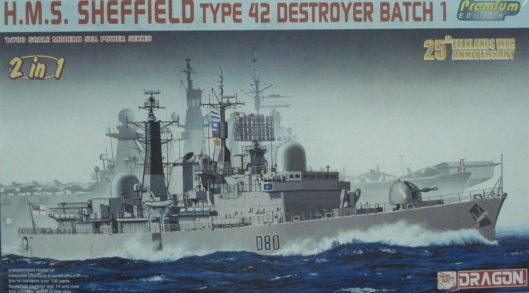 s7071 1/700 H.M.S SHEFFIELD TYPE 42 DESTROYER BATCH 1