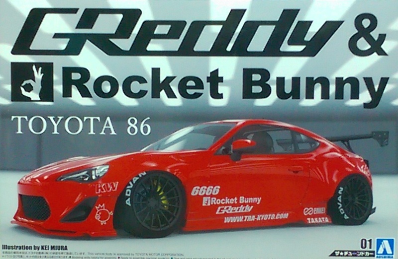 AO050934 1/24 TOYOTA86 GREDDY&ROCKET BUNNY ENKEI Ver.