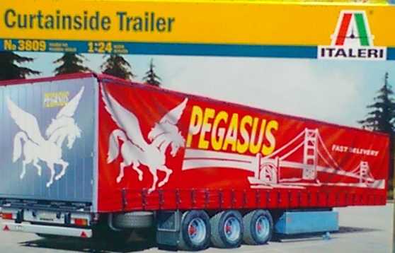 IRALERI#3809 1/24fd CURTAINSIDE TRAILER