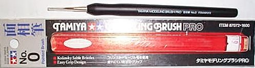 ЮcTAMIYA MODELING BRUSH PROŭ۵ NO.0