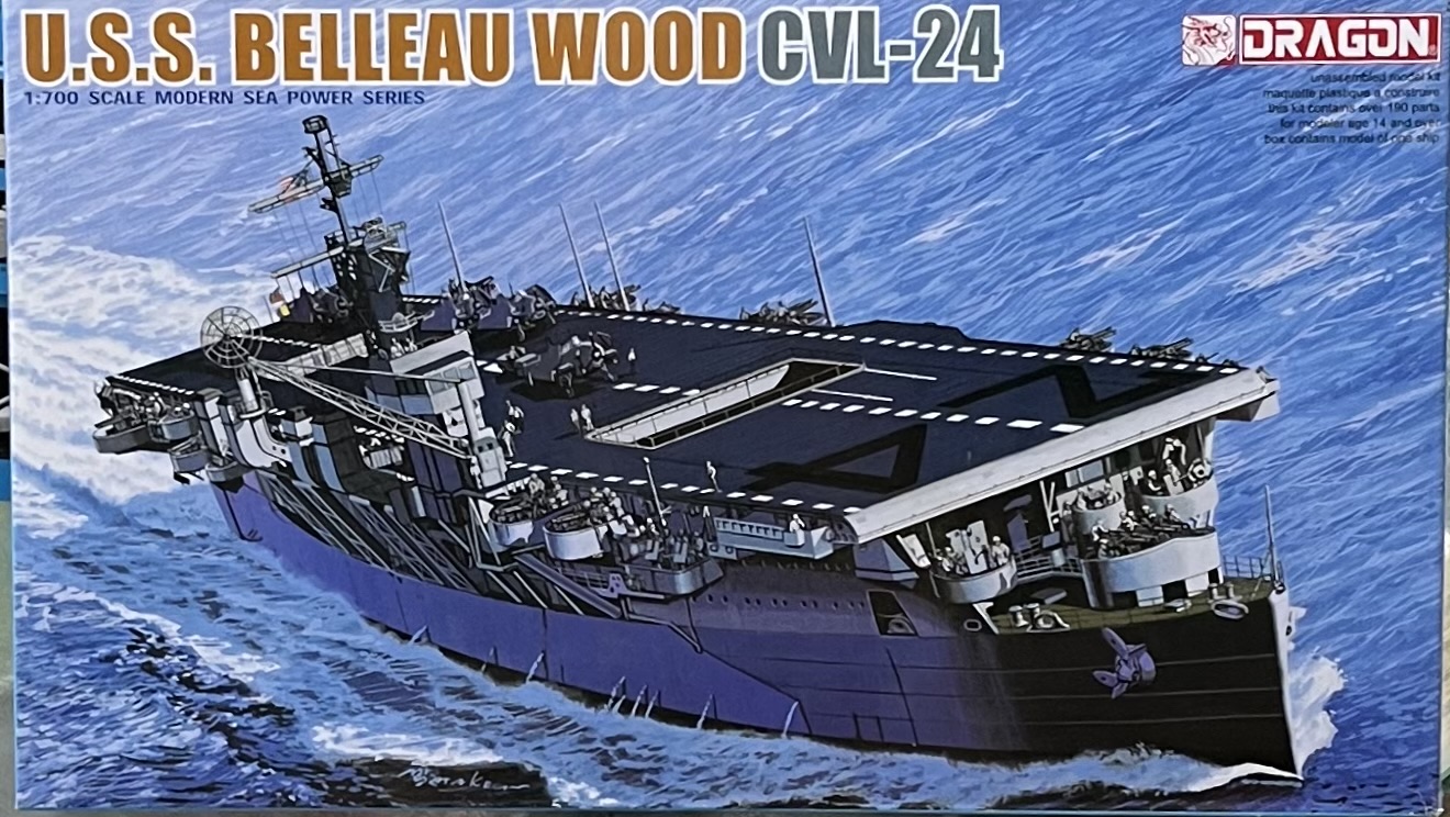 DRAGON#7058 1/700 U.S.S BELLEAU WOOD CVL-24