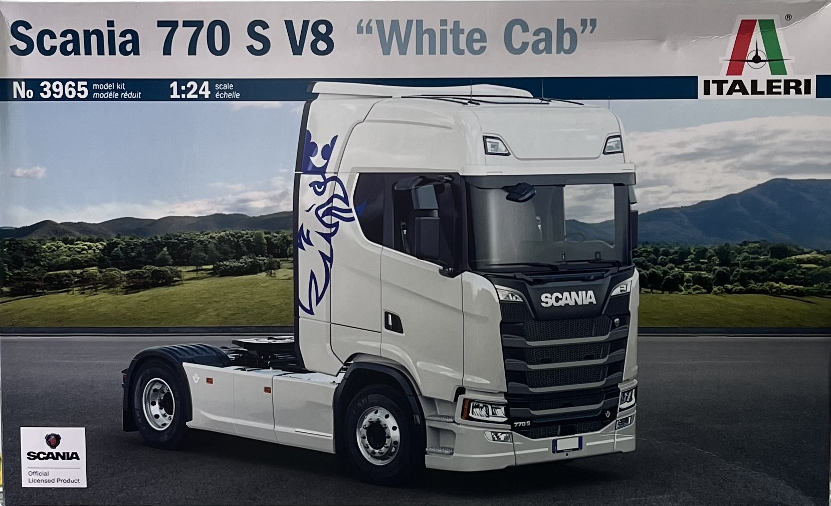 ITALERI3965 1:24 Scania 770 S V8 white cab