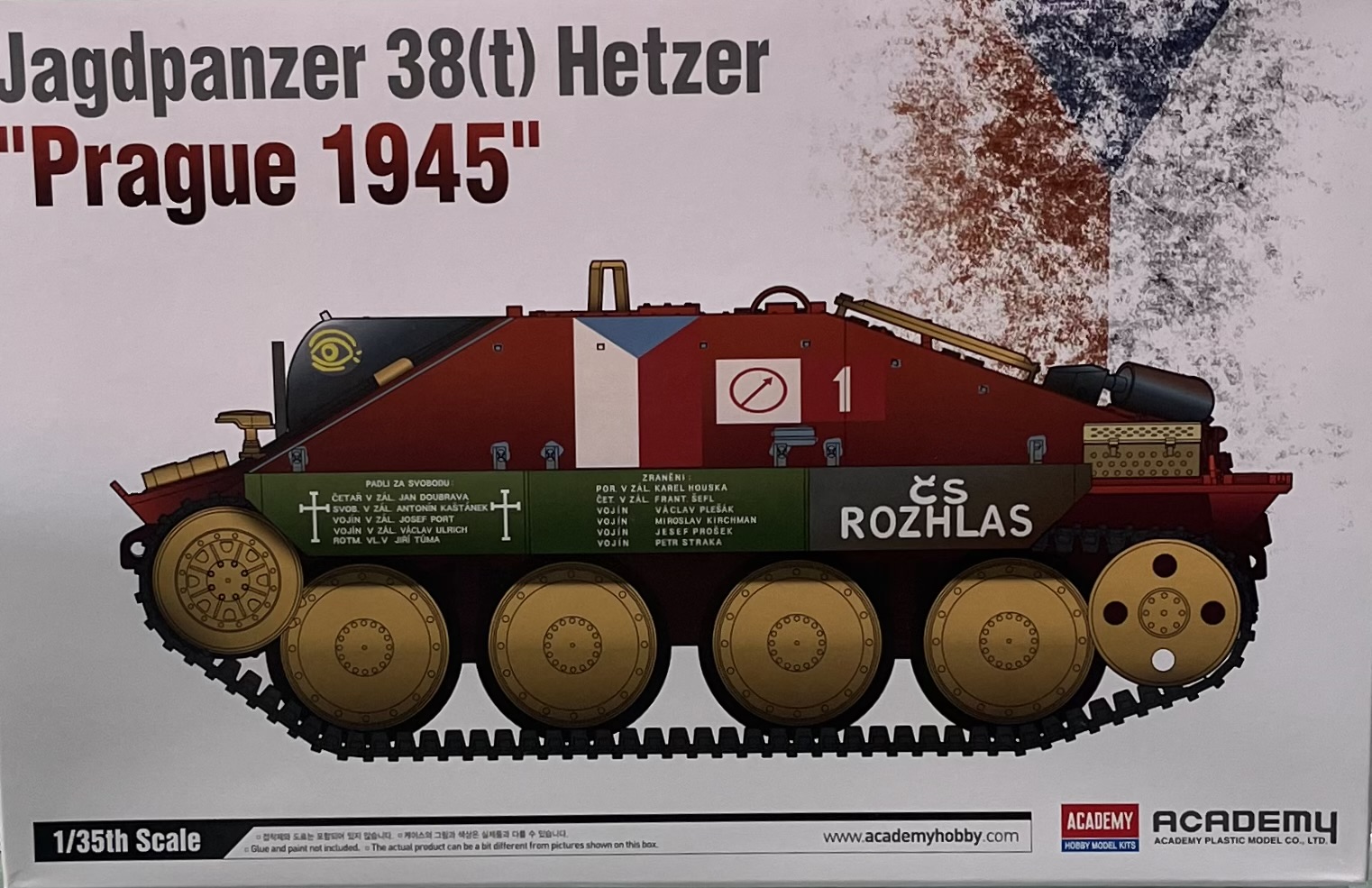 AC13277 1/35 Jagdpanzer 38(T) HetzerPrague 1945