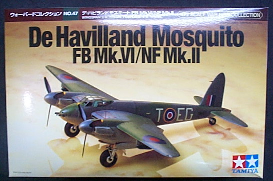 ЮcTAMIYA 1/72tC NO.47 DE HAVILLAND MOSQUITO FB MK.VI/NF MK.II