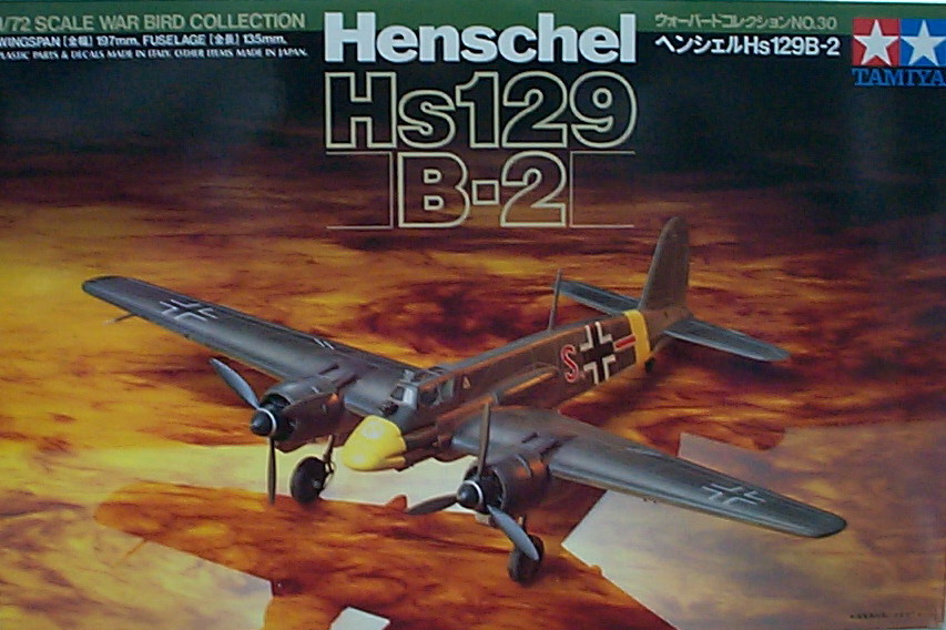 1/72 TAMIYA60730 Henschel Hs129 B-2